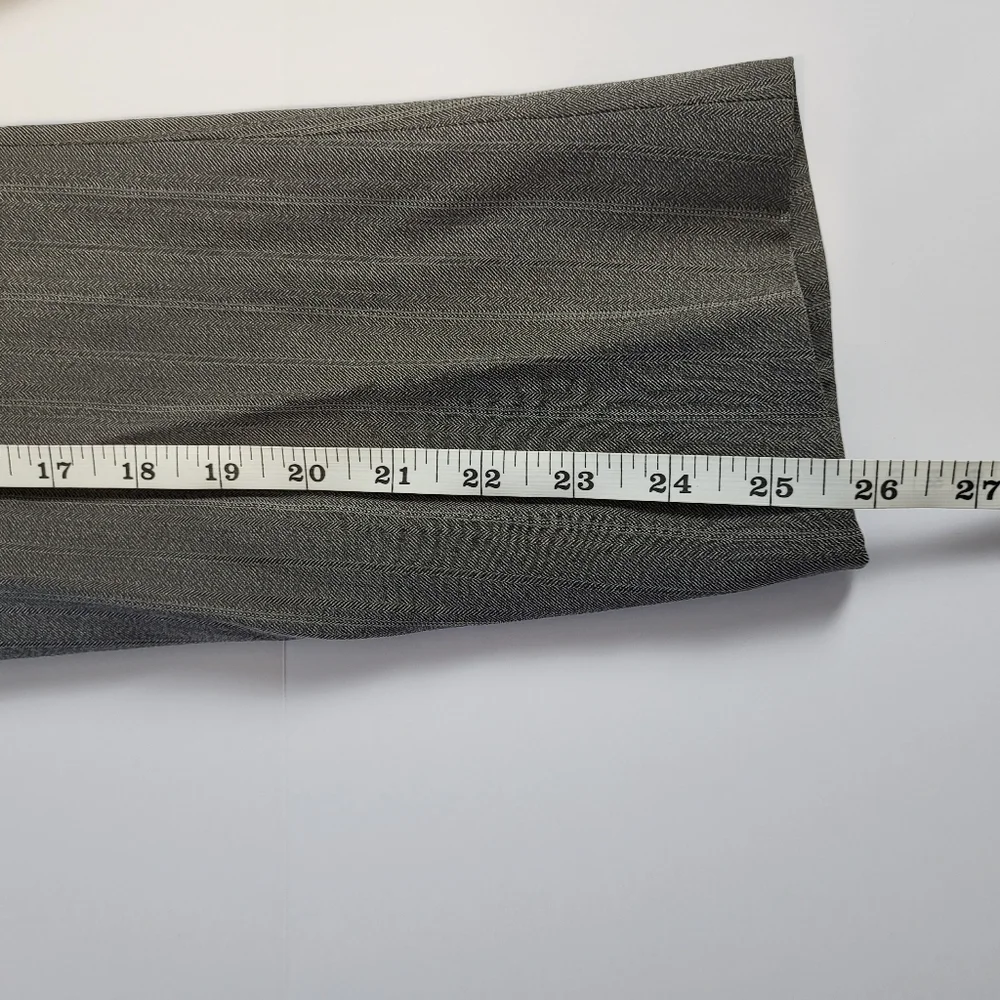 Armani Collezioni Suit Jacket Grey Striped Wool Blend Italian‎ Men's Size 42 L